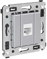 Розетка компьютерная без рамки DKC Avanti 1-м. RJ45 5е закаленная сталь картинка